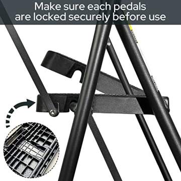 WNOEY 3 Step Ladder with Tray for Easy Access and Safety