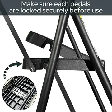 WNOEY 3 Step Ladder with Tray for Easy Access and Safety