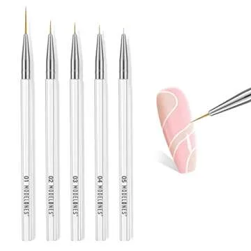 Modelones Nail Art Brushes Set for Creative Designs