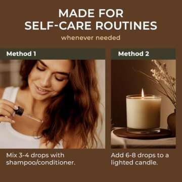 Gya Labs Peppermint Essential Oil for Diffuser & Hair - Natural Peppermint Mint Oil for Skin Face Body Self-Care - Cooling Minty Scent for Aromatherapy & Candle Making - 100% Natural (0.34 Fl Oz)