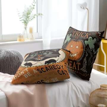 Vintage Halloween Pillow Covers by Kawani - Set of 2