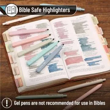 Mr. Pen Highlighter & Gel Pen Set - 10 Assorted Colors