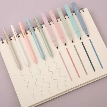 Mr. Pen Highlighter & Gel Pen Set - 10 Assorted Colors