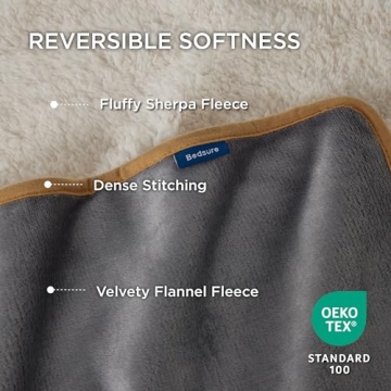 Bedsure Waterproof Dog Blanket Soft Reversible Furniture Protector