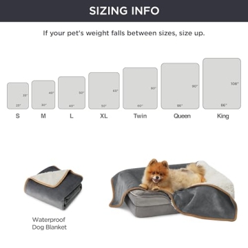 Bedsure Waterproof Dog Blanket Soft Reversible Furniture Protector
