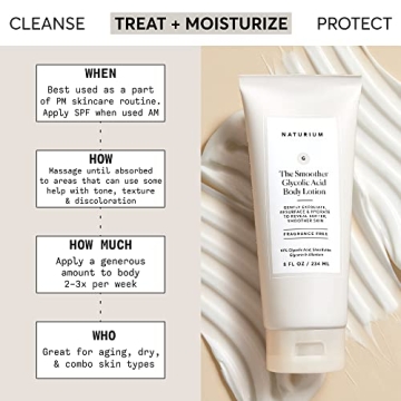 Naturium Smoothing Glycolic Acid Body Lotion 10% Exfoliating