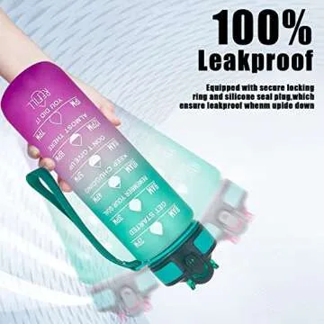 CUA 32 oz Water Bottle - Time Markers for Daily Hydration!