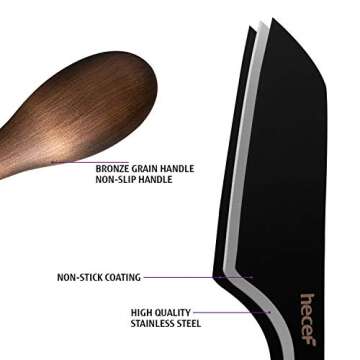 Hecef Cheese Knife Set of 3 for Elegant Cheese Serving