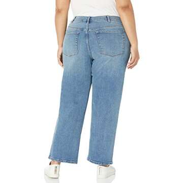 The Drop Women's Miranda High-Rise Straight Fit Ankle Jean, Coastline Wash, 27