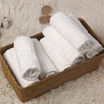 Gentle Organic Cotton Baby Washcloths for Sensitive Skin