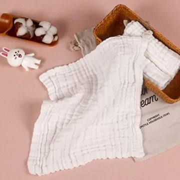 Gentle Organic Cotton Baby Washcloths for Sensitive Skin
