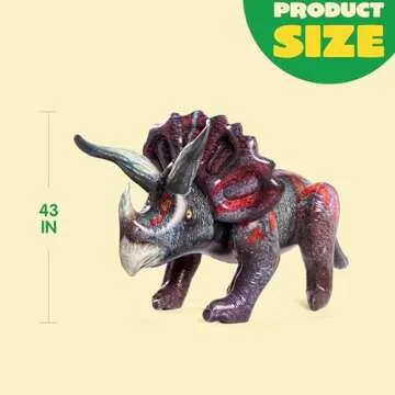 JOYIN Inflatable Triceratops 43" for Kids' Birthday Parties