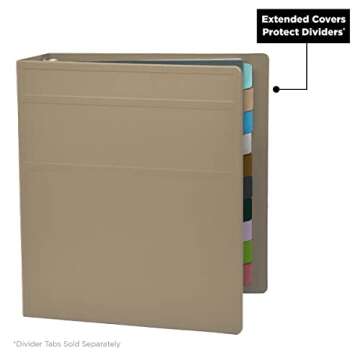 Carstens Heavy Duty 3-Ring Binder - Durable & Stylish