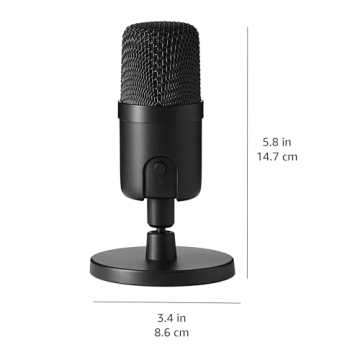 Amazon Basics USB Condenser Microphone for PC Streaming