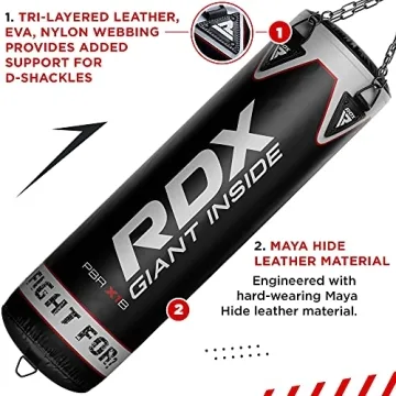RDX Punching Bag Set with Gloves for Ultimate Training
