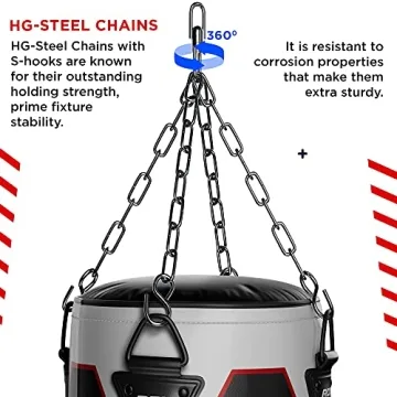 RDX Punching Bag Set with Gloves for Ultimate Training