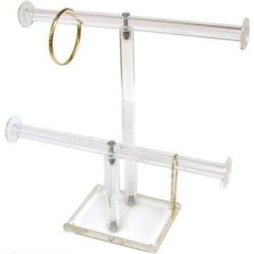 FindingKing Clear Acrylic Jewelry Stand for Bracelets