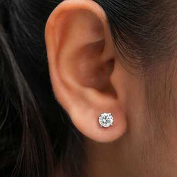 Tennis Necklace Set for Women Crystal Bracelet Diamond Earrings Wedding Jewelry for Bride Sterling Silver Jewelry Sets Pack of 3 Valentine’s Day Gift