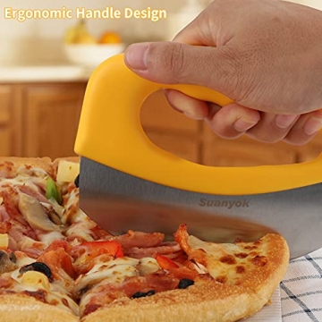 Suanyok Premium Pizza Cutter Super Sharp Stainless Steel