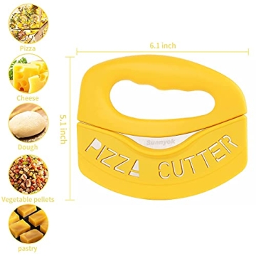 Suanyok Premium Pizza Cutter Super Sharp Stainless Steel