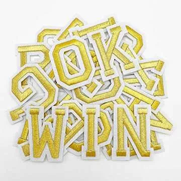 Jongdari 52 Pcs Iron On Letter Patches - Customize Your Style