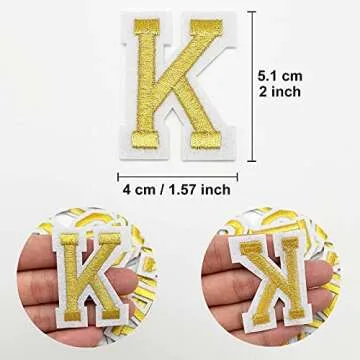 Jongdari 52 Pcs Iron On Letter Patches - Customize Your Style