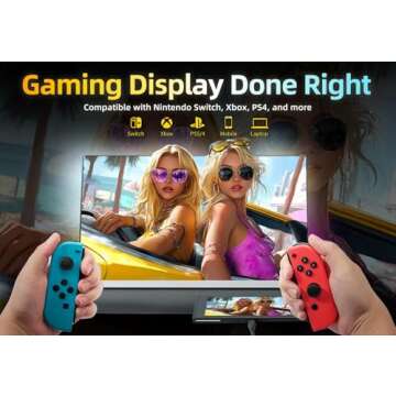 AOKER Portable Monitor - 15.6" 1080P FHD, Ultra-Thin & Travel-friendly