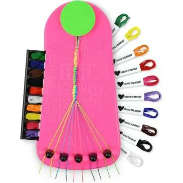 Friendship Bracelet Maker Kit - 20 Pre-Cut Threads