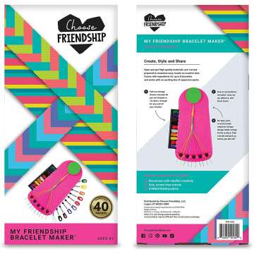 Friendship Bracelet Maker Kit - 20 Pre-Cut Threads
