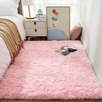 Ophanie Light Pink Area Rug - Soft & Stylish Kids Rug