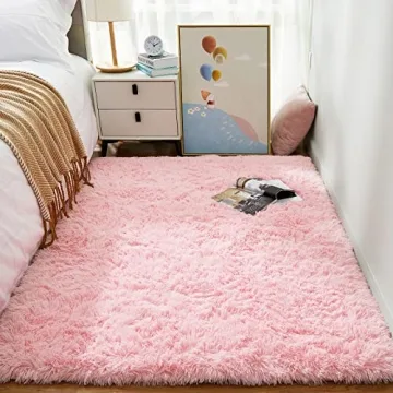 Ophanie Light Pink Area Rug - Soft & Stylish Kids Rug