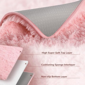 Ophanie Light Pink Area Rug - Soft & Stylish Kids Rug