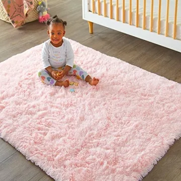 Ophanie Light Pink Area Rug - Soft & Stylish Kids Rug