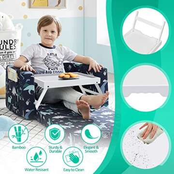 Artmeer Bamboo Bed Tray - Versatile and Durable