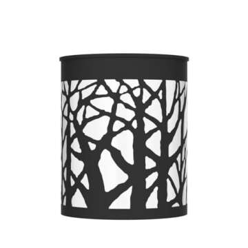 DenicMic Solar Wall Lights Outdoor Wall Sconce Fence Lighting for Patio Front Door Yard Deck Stair Led Forest Decorative Lamps, Waterproof, Warm White/Color Changing (2 Pack)