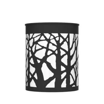 DenicMic Solar Wall Lights Outdoor Wall Sconce Fence Lighting for Patio Front Door Yard Deck Stair Led Forest Decorative Lamps, Waterproof, Warm White/Color Changing (2 Pack)