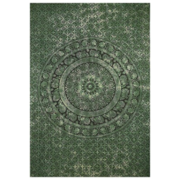 World Wide Kart Olive Green Tie Dye Tapestry - Hippie Wall Decor