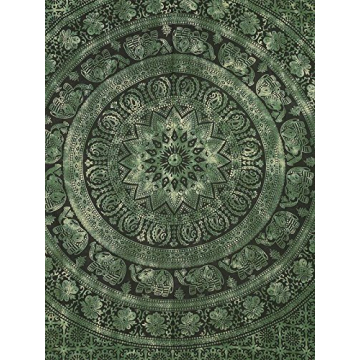 Stunning Olive Green Tie Dye Tapestry for Your Decor