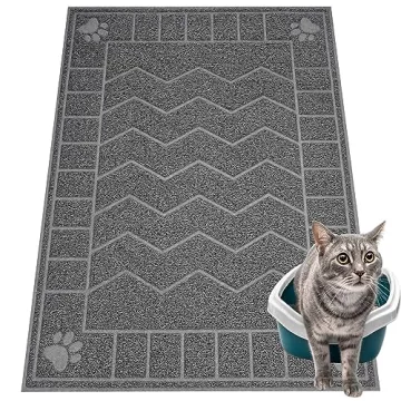 Motsamla Cat Litter Box Mat - Large, Durable Litter Trapper for Clean Floors
