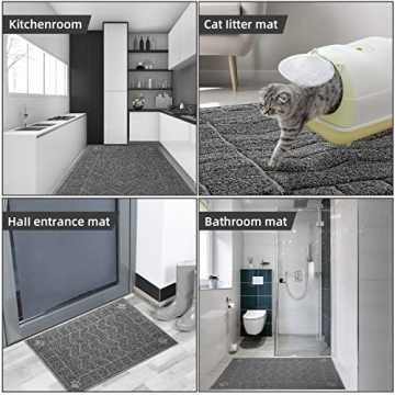 Motsamla Cat Litter Box Mat - 35" x 24" Waterproof and Easy to Clean