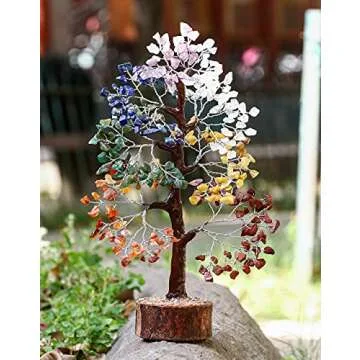 Chakra Tree - Crystal Tree - Chakra Decor - Seven Chakra Tree - Crystal Tree for Positive Energy - H...