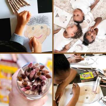 Crayola Colors of The World Bulk Crayon Classpack (480ct), 24 Skin Tone Crayon Colors, Classroom Supplies for Teachers, Ages 3+