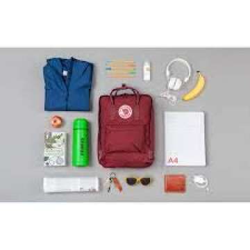 Fjällräven Kånken Unisex Travel Backpack - Side Slip Pocket - Adjustable Shoulder Straps - Dual Top Handles Ochre One Size One Size