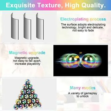 YISHIDANY 25mm Large Rainbow Fidget Balls for Kids