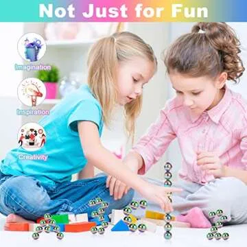 YISHIDANY 25mm Large Rainbow Fidget Balls for Kids
