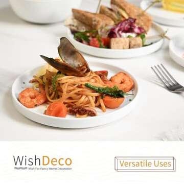 Stylish WishDeco Ceramic Appetizer Plates Set of 6