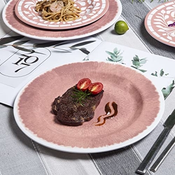 Yinshine Melamine Dinnerware Set Ideal for Outdoors & Dining