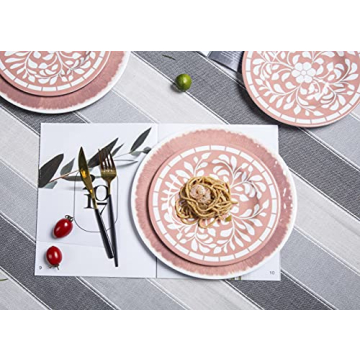 Yinshine Melamine Dinnerware Set Ideal for Outdoors & Dining