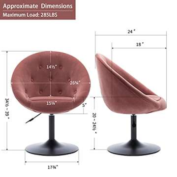 DUHOME Modern Accent Chairs for Living Room,Lounge Arm Chair with Wood Frame for Bedroom Farmhouse Home Office Belcony