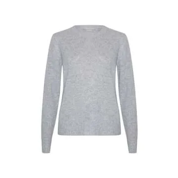 Style Republic Women's 100% Pure Cashmere Long Sleeve Crew Neck Sweater - Soft, Warm, and Stylish Winter Knit Pullover